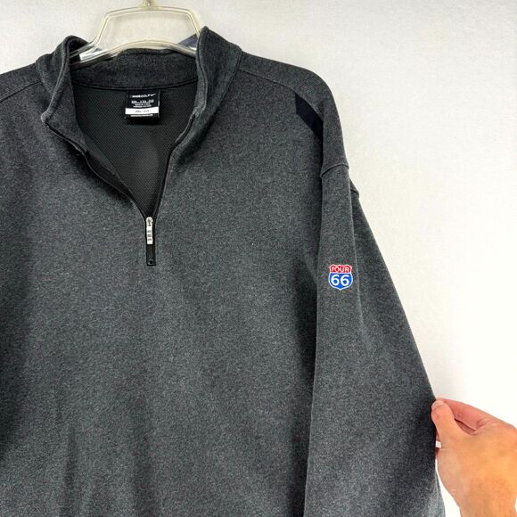Nike Golf Dri-Fit Quarter Zip Cotton Blend Gray Color Mens Size XXL - Picture 9 of 12